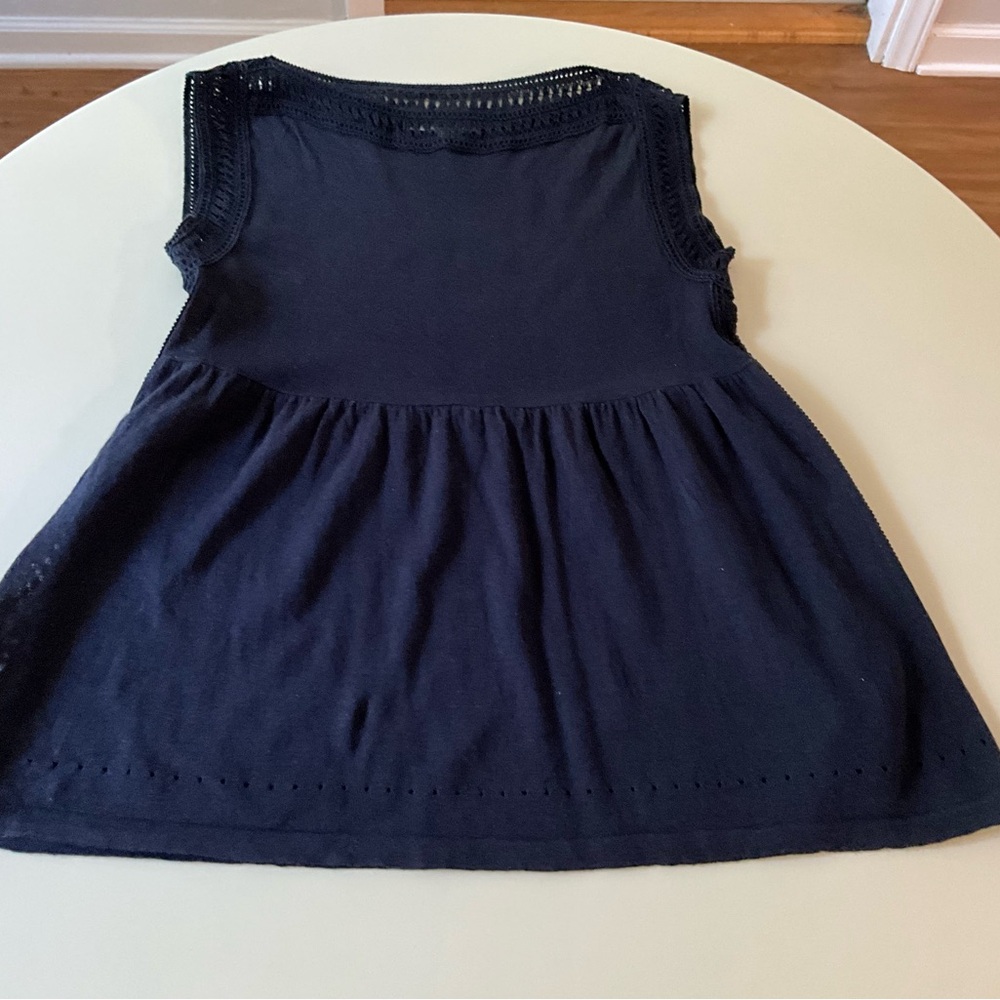 Loft Navy Blue Sleeveless Top